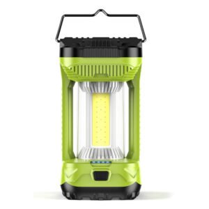 Home camping lantern rechargeable, 4000mah led lantern for power outages super bright portable camping light emergency lantern camping lamp green