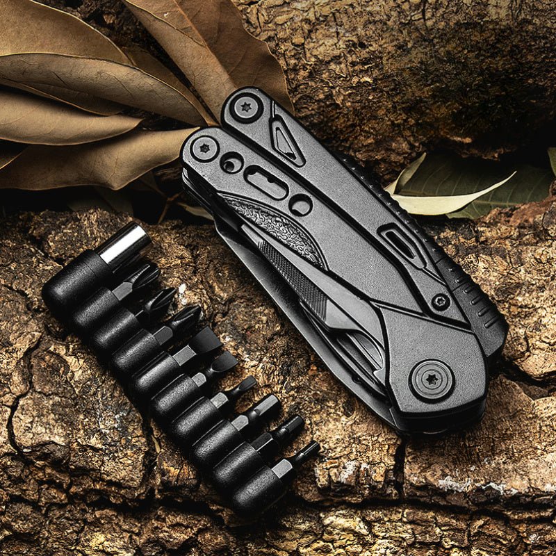 folding pocket tool knife – pliers, screwdriver, opener & whistle with sheath folding pocket tool knife – pliers, screwdriver, opener & whistle with sheath