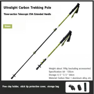 ultralight carbon fiber trekking pole – single pole