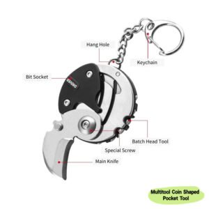 mini edc tool – keychain pocket knife for outdoor & everyday use