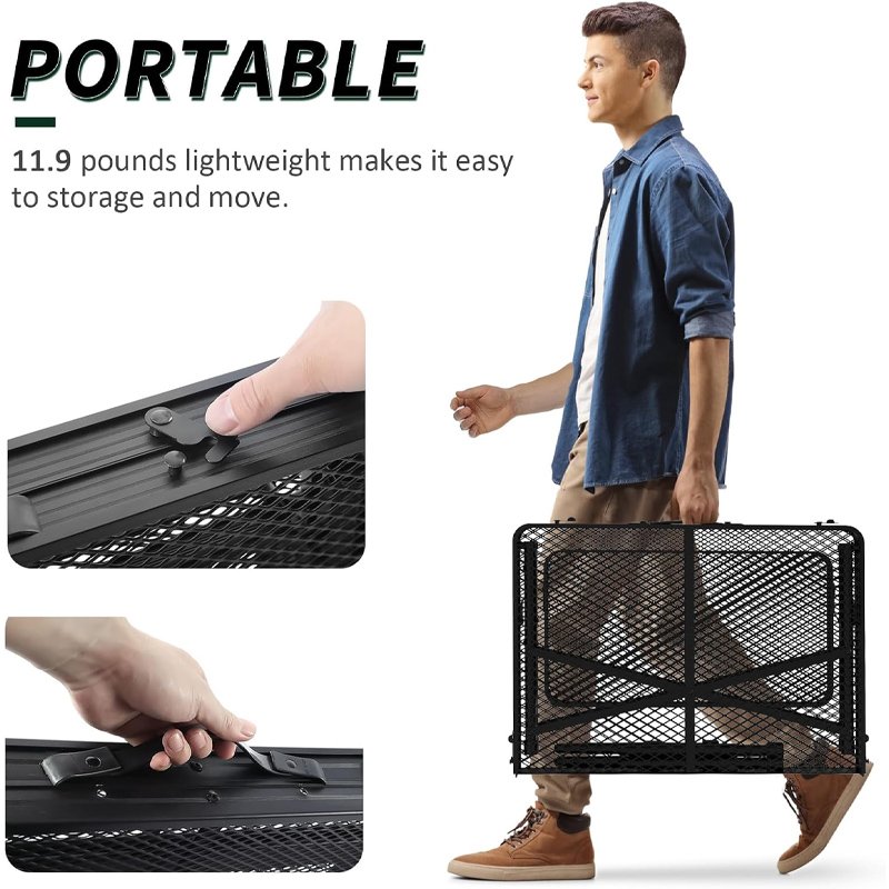 folding table with 2 wing panels, 3x2 ft camping table with mesh desktop,height adjustable folding grill table with mesh bag,portable outdoor table for picnic,camping,bbq,beach(black) folding table with 2 wing panels, 3x2 ft camping table with mesh desktop,height adjustable folding grill table with mesh bag,portable outdoor table for picnic,camping,bbq,beach(black)