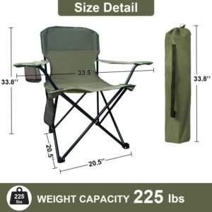 folding camping collapsible chairs heavy duty lawn chair