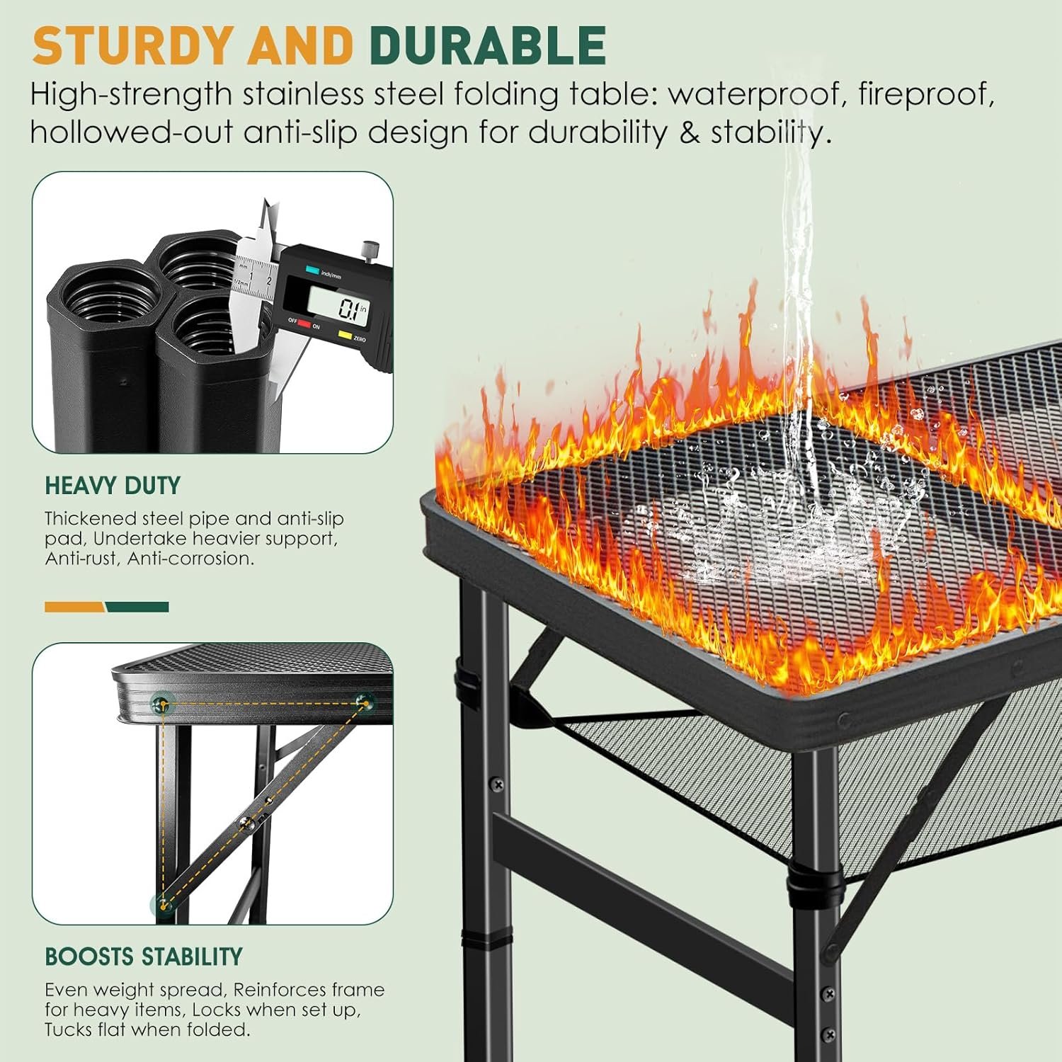 folding camping table, 3ft camping table aluminum folding table with 3 adjustable height max 27.5 inch picnic table portable table for outdoor backyard bbq, beach folding camping table, 3ft camping table aluminum folding table with 3 adjustable height max 27.5 inch picnic table portable table for outdoor backyard bbq, beach