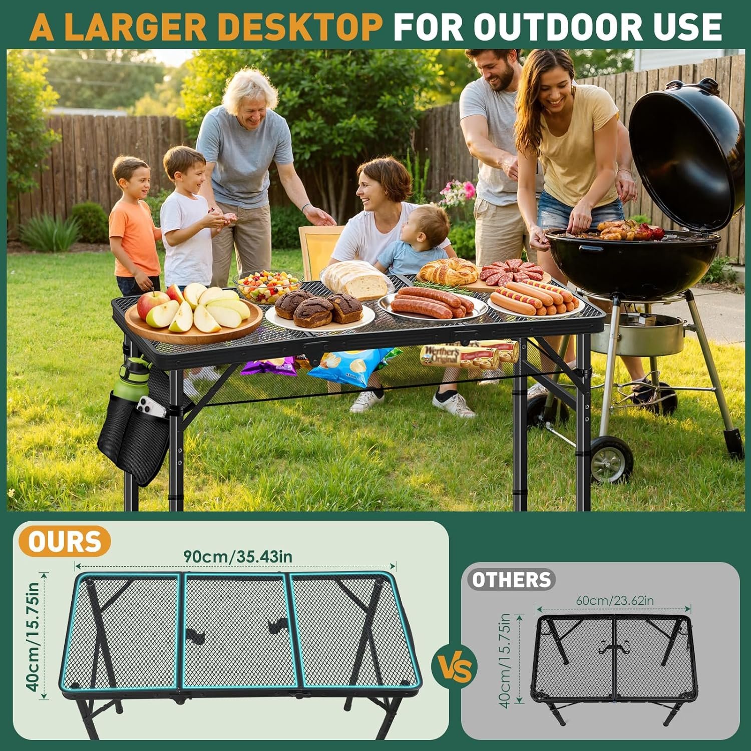 folding camping table, 3ft camping table aluminum folding table with 3 adjustable height max 27.5 inch picnic table portable table for outdoor backyard bbq, beach folding camping table, 3ft camping table aluminum folding table with 3 adjustable height max 27.5 inch picnic table portable table for outdoor backyard bbq, beach
