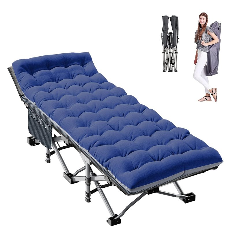 camping cot for adult 28" extra wide, heavy duty 1200d oxford cot for sleeping, portable folding camp bed with mat & carry bag camping cot for adult 28" extra wide, heavy duty 1200d oxford cot for sleeping, portable folding camp bed with mat & carry bag